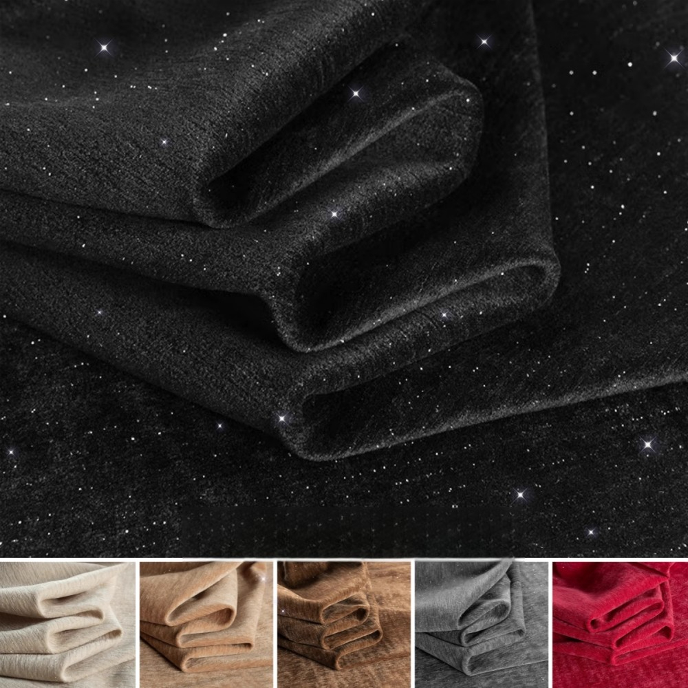 قماش شينيل بخيوط فضية لامعة بن - مراجعة Sewing Thread In Textile وسعره
